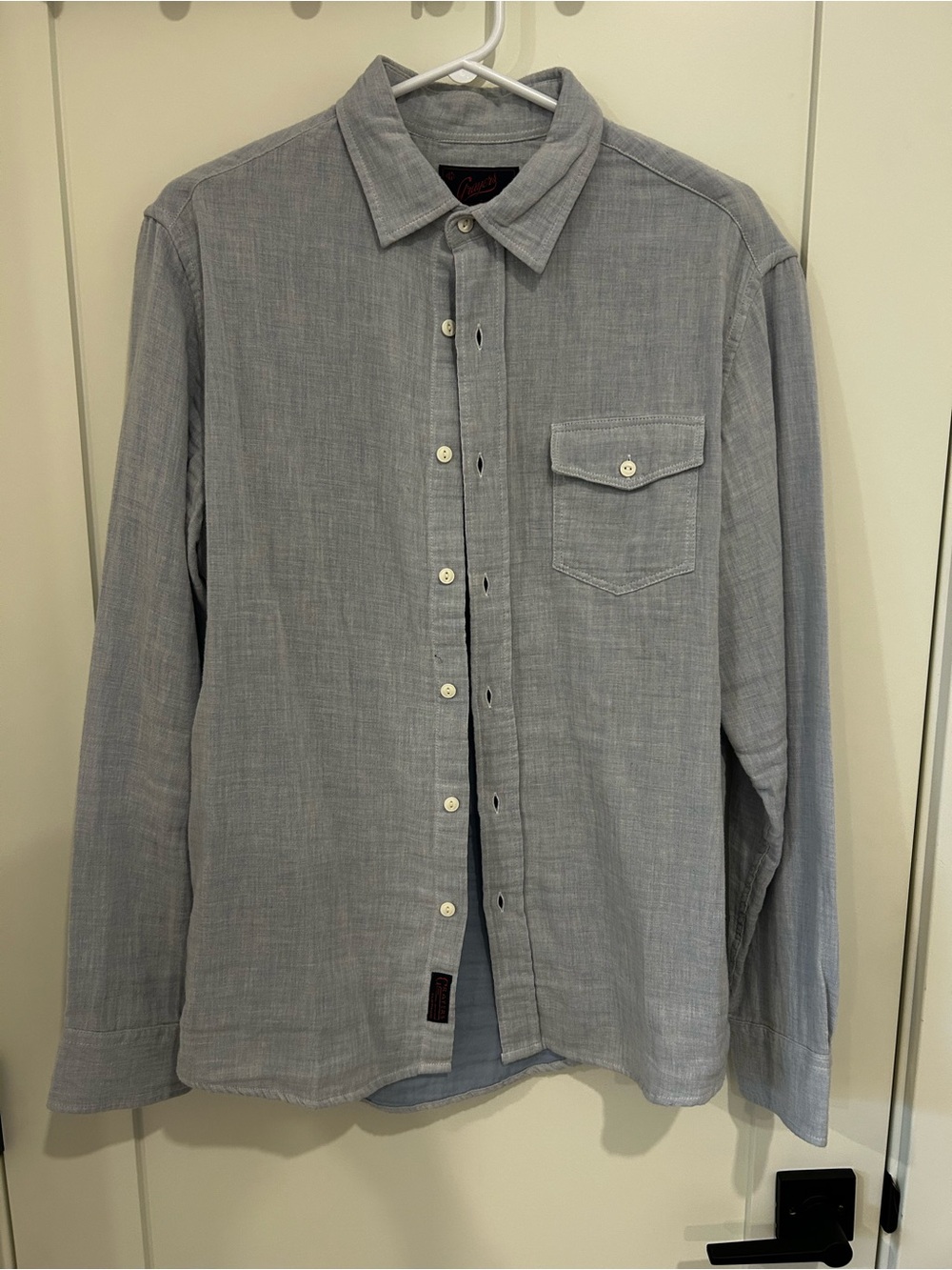 Grayers Light blue Casual Long-Sleeve Button-Down Shirt